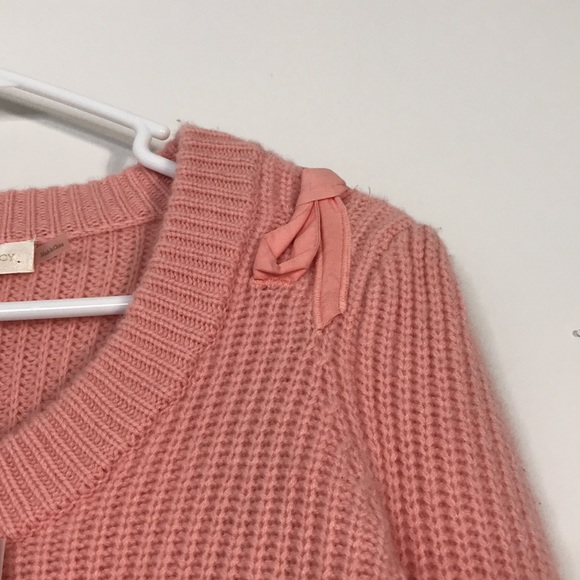 NWT LOVESHACKFANCY Branton Cropped Cardigan in Rosebud - Picture 9 of 14